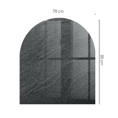 Glass hearth for log burner Natural stone texture