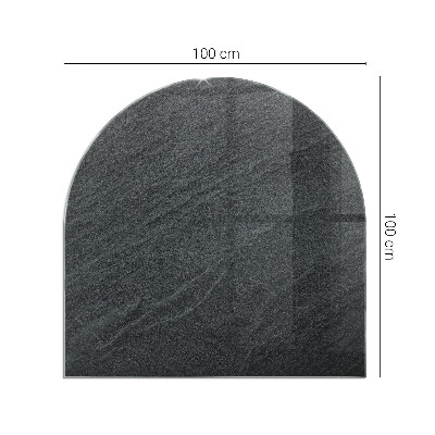 Glass hearth for log burner Natural stone texture