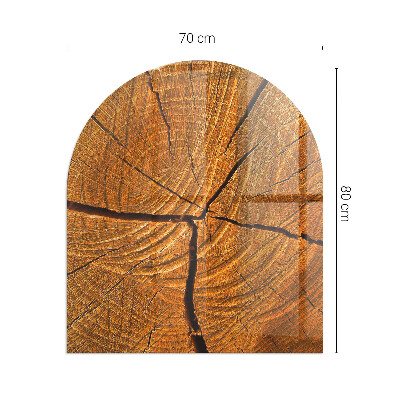 Glass hearths for wood burners Wood grain in cross-section