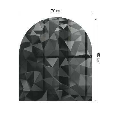 Glass hearth for log burner Three-dimensional geometry