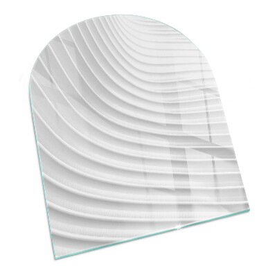 Glass hearths for wood burners Waves of delicate lines