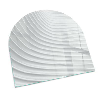 Glass hearths for wood burners Waves of delicate lines