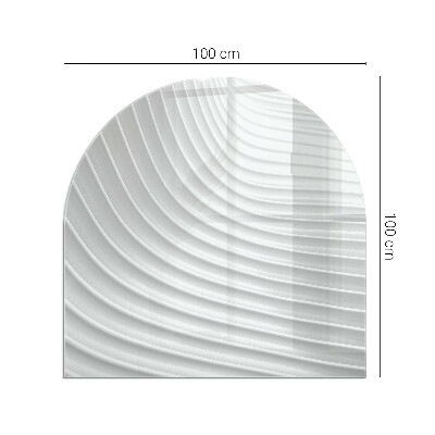 Glass hearths for wood burners Waves of delicate lines