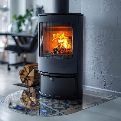 Glass hearth for log burner Ceramic tile patterns