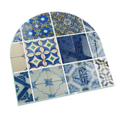 Glass hearth for log burner Ceramic tile patterns