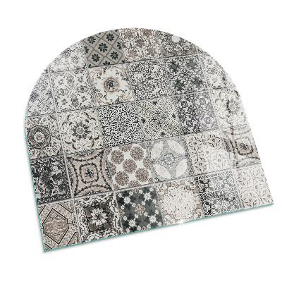 Glass hearths for wood burners Decorative tile patterns