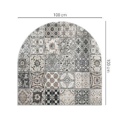 Glass hearths for wood burners Decorative tile patterns