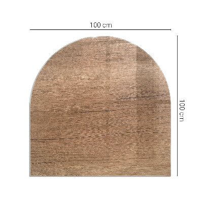 Glass hearths for wood burners Natural wood pattern