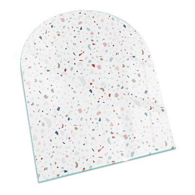 Glass hearths for wood burners Pattern with small shapes