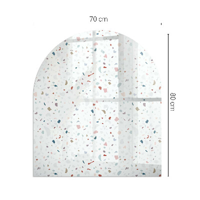 Glass hearths for wood burners Pattern with small shapes