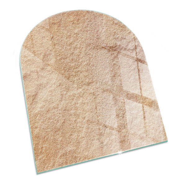 Glass hearths for wood burners Natural stone texture