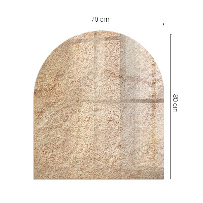 Glass hearths for wood burners Natural stone texture