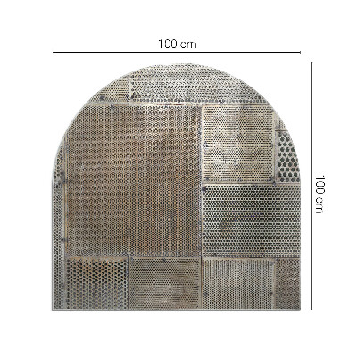 Glass hearth for log burner Pattern of perforated sheet metal