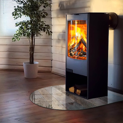 Glass hearths for wood burners Boards in various shades