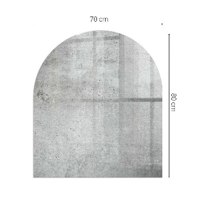 Glass hearth for log burner Raw concrete texture