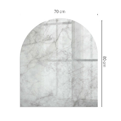 Glass hearth for log burner Marble structure pattern