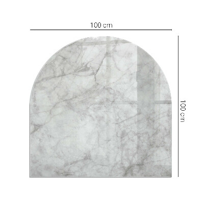 Glass hearth for log burner Marble structure pattern
