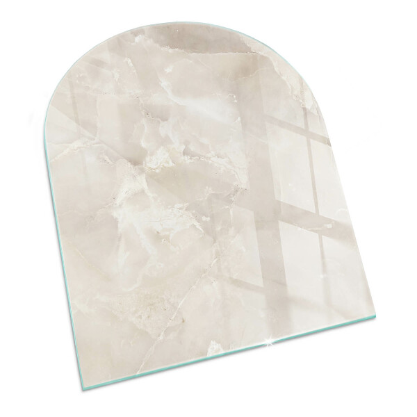 Glass hearths for wood burners Natural marble pattern