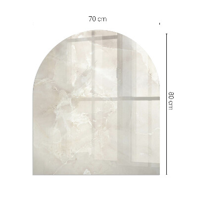 Glass hearths for wood burners Natural marble pattern