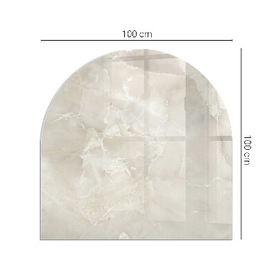 Glass hearths for wood burners Natural marble pattern