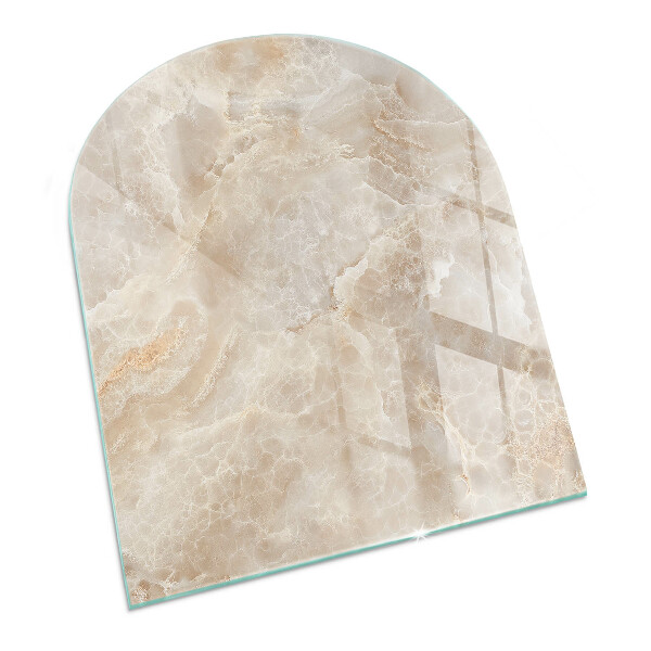 Glass hearths for wood burners Natural stone pattern