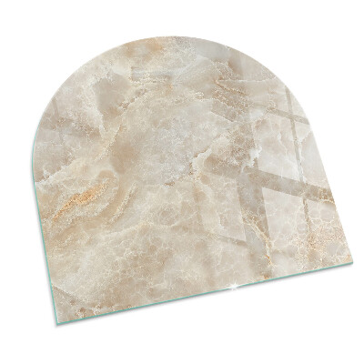 Glass hearths for wood burners Natural stone pattern