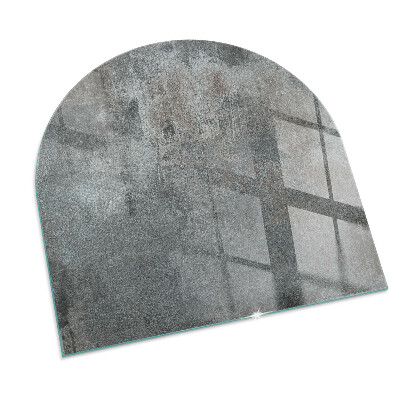 Glass hearths for wood burners Raw surface texture