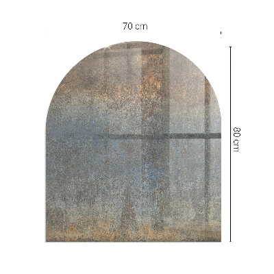 Glass hearth for log burner Abstract textured pattern