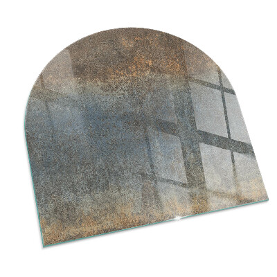 Glass hearth for log burner Abstract textured pattern