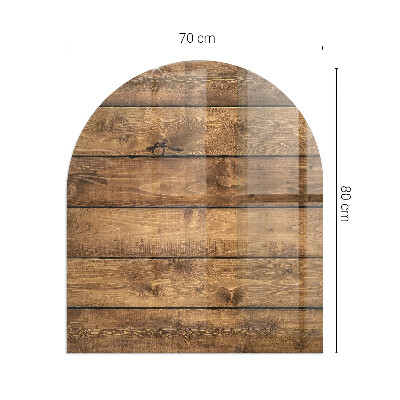 Glass hearth for log burner Wooden board with grain