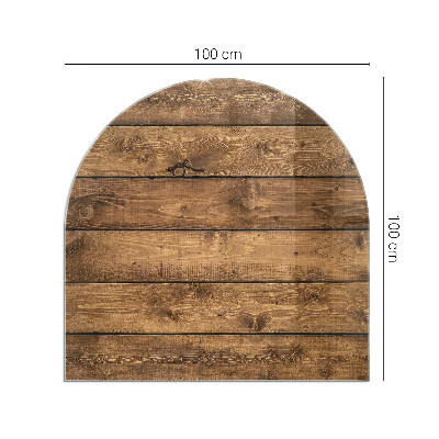 Glass hearth for log burner Wooden board with grain