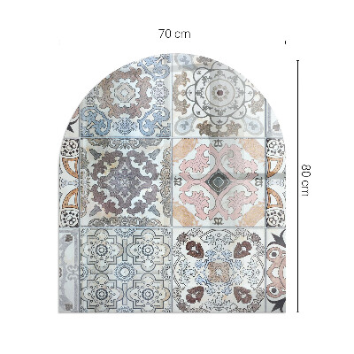 Glass hearths for wood burners Mosaic patterns in tiles