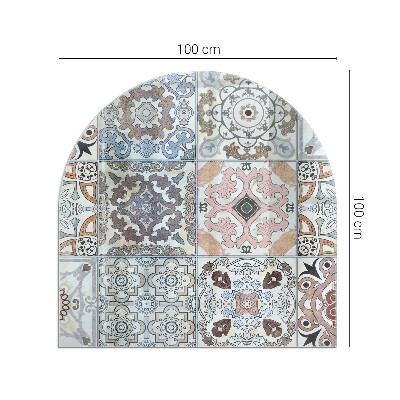 Glass hearths for wood burners Mosaic patterns in tiles
