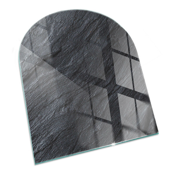 Glass hearths for wood burners Stone surface texture