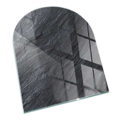 Glass hearths for wood burners Stone surface texture
