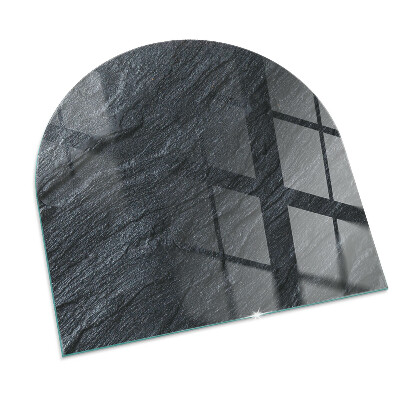 Glass hearths for wood burners Stone surface texture