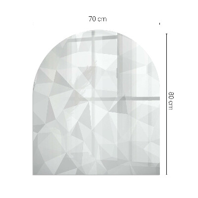 Glass hearth for log burner Abstract geometric pattern