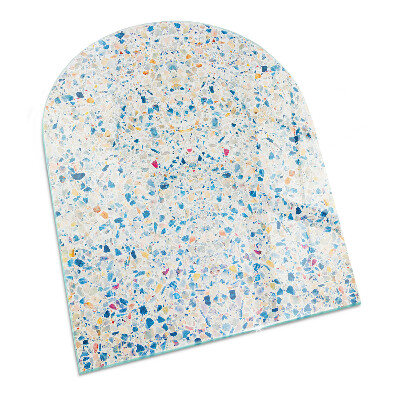 Glass hearth for log burner Abstract texture pattern