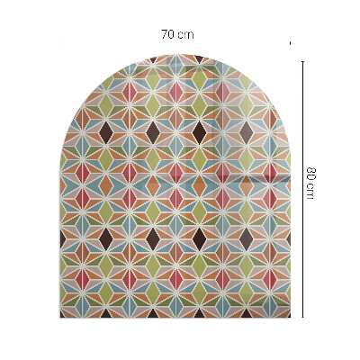 Glass hearths for wood burners Polygonal patterns in a grid