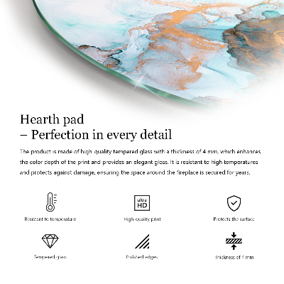 Glass hearths for wood burners Polygonal patterns in a grid