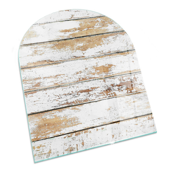 Glass hearths for wood burners A damaged wooden board