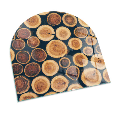 Glass hearth for log burner A box with cut wood