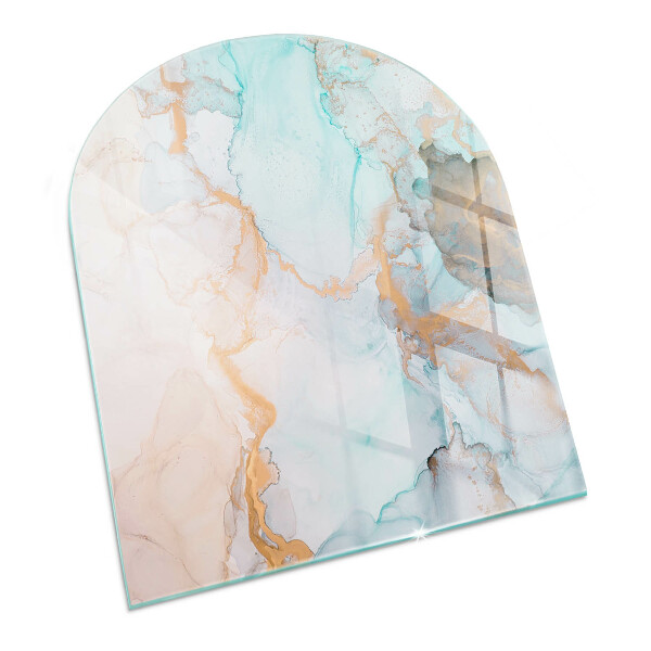 Glass hearths for wood burners Abstract fluid pattern
