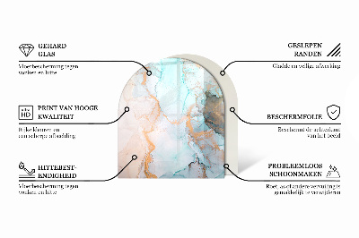 Glass hearths for wood burners Abstract fluid pattern