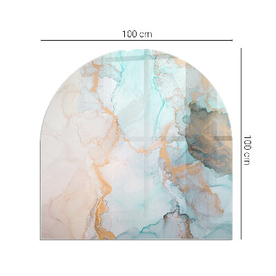 Glass hearths for wood burners Abstract fluid pattern