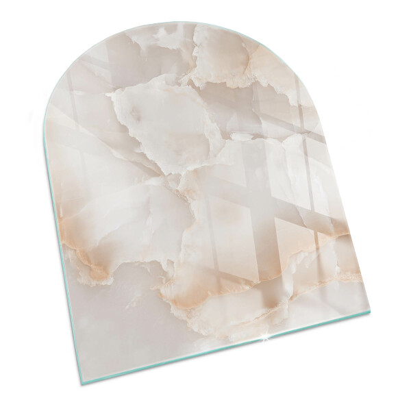 Glass hearths for wood burners Natural stone pattern