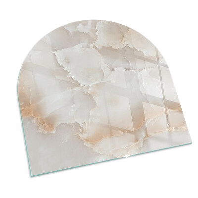 Glass hearths for wood burners Natural stone pattern