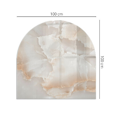 Glass hearths for wood burners Natural stone pattern