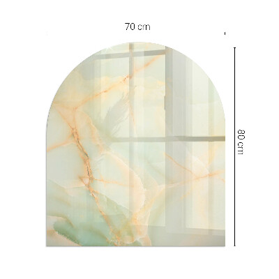 Glass hearth for log burner Abstract marble pattern