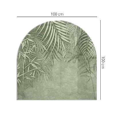 Glass hearths for wood burners Tropical leaves in the background